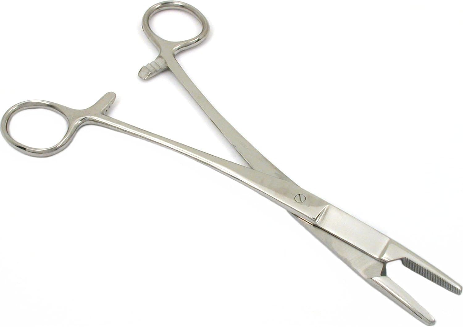Locking Scissor Forceps Fly Fishing Hemostat Tool 7.5 in