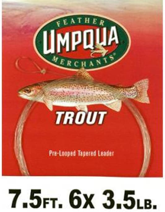 Umpqua Trout Pre-Looped Tapered Leader 3 Pack 10ft 4X