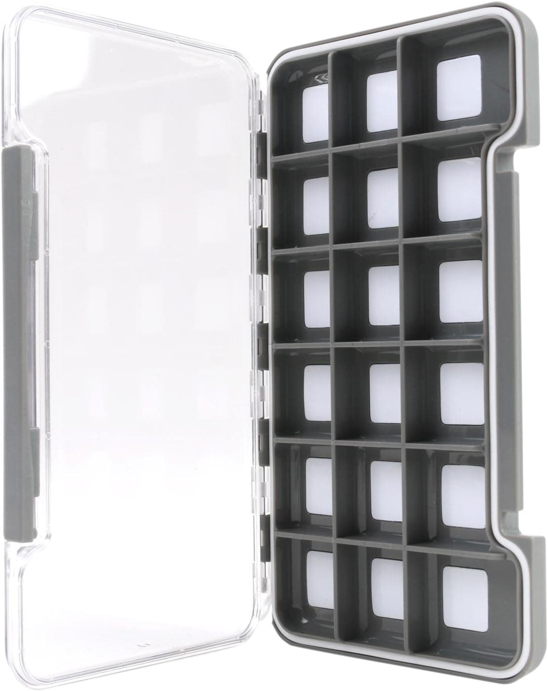 Maxcatch Super Slim Magnetic Back Waterproof Fly Fishing Box, 18 Compartments