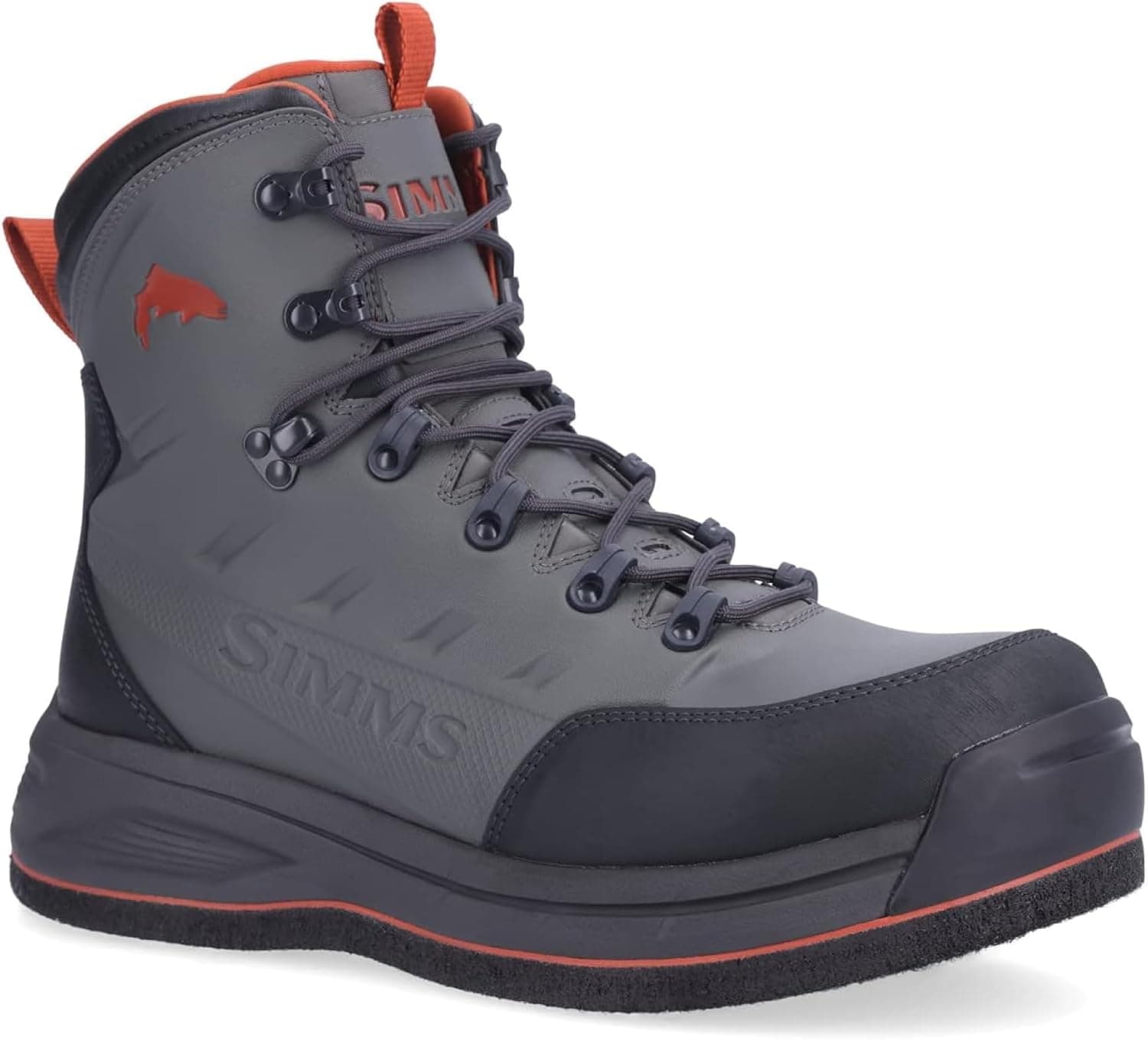 Simms Freestone Felt Sole Wading Boots, Felt Bottom Fishing Boots, Gunmetal