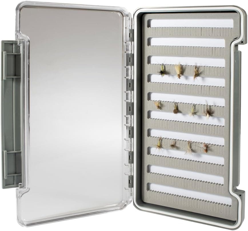 Kingfisher XL Waterproof Slim Fly Box with Slit Foam