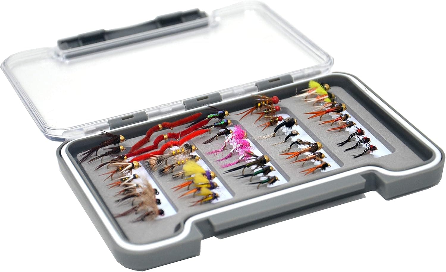 Outdoor Planet Slim Waterproof Fly Box Slit Foam Fly Fishing Box