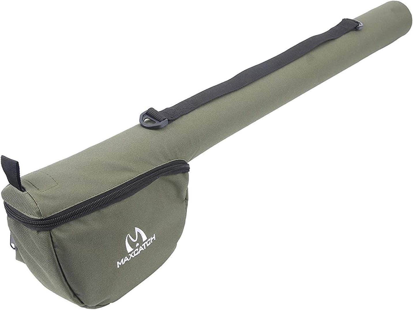 Maxcatch Fly Fishing Rod Case with Reel Pouch, 9ft 4-Piece, Green