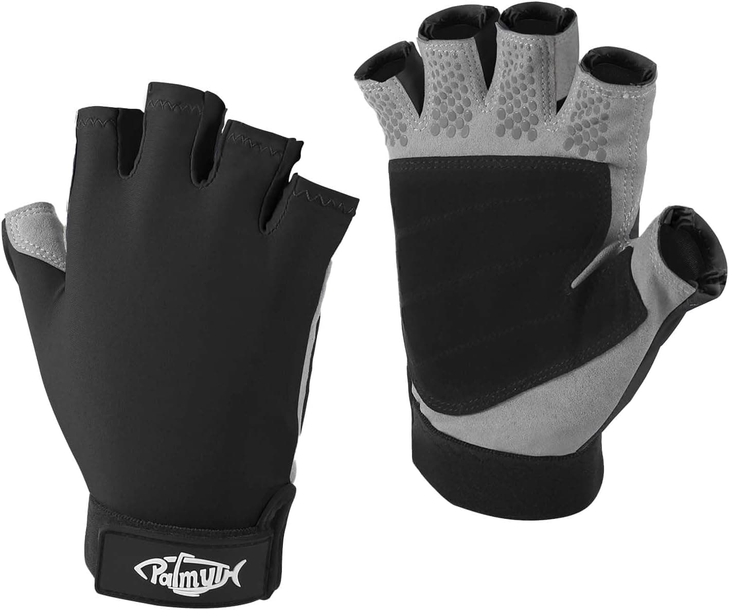 Palmyth UV Fishing Gloves Sun Protection Fingerless UPF 50+ for Men Women