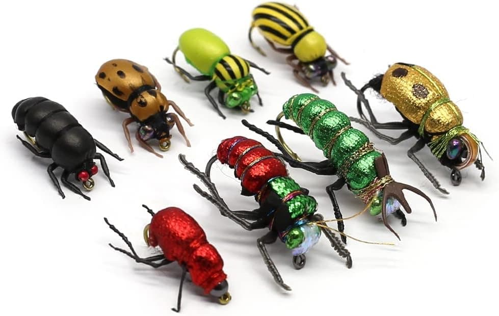 YZD Trout Fly Fishing Flies Collection Dry Wet Nymph Fly Assortment with Fly Box