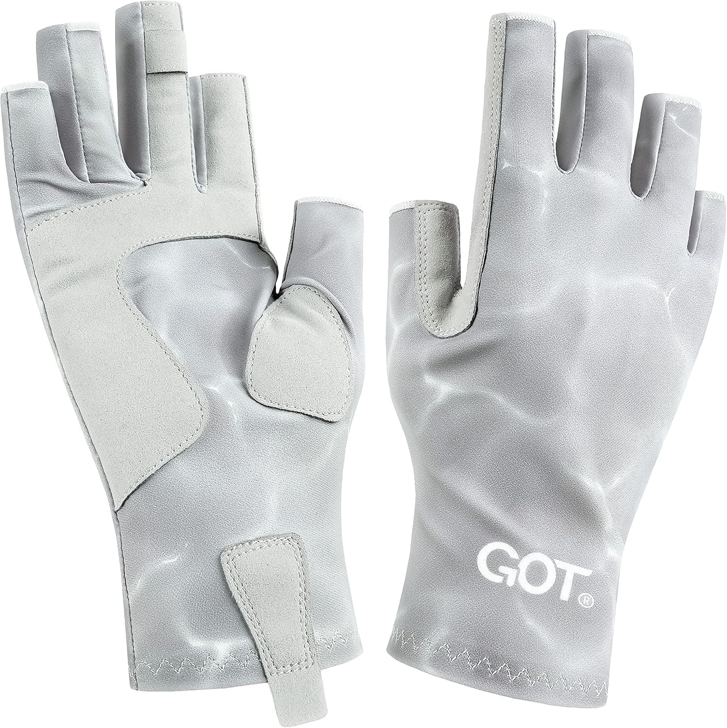 GOT Sports UPF 50+ Fingerless Sun Protection Fly Fishing Gloves