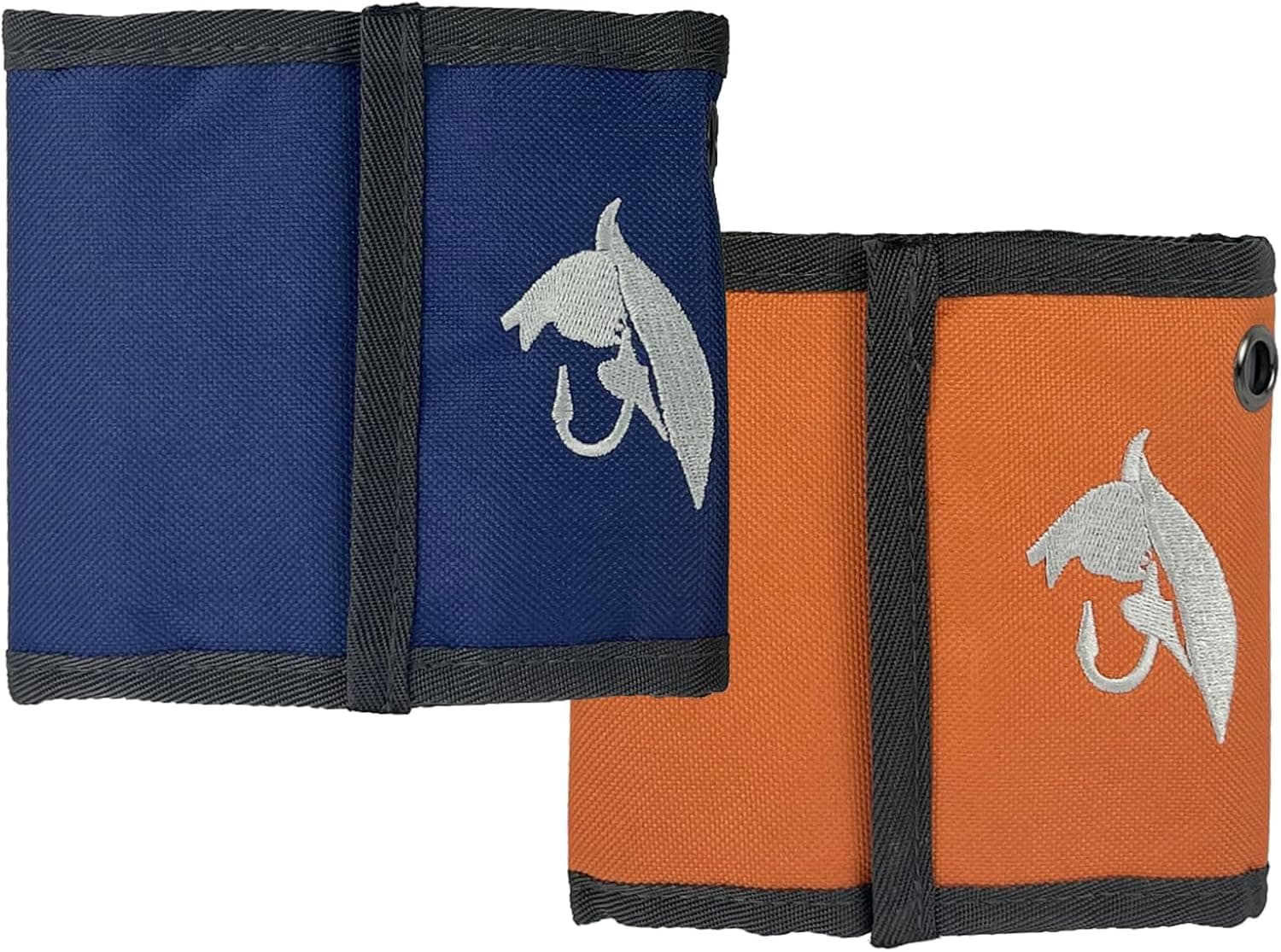 Aventik 10 Pocket Fishing Tackle Binder Fly Fishing Leader Tippet Line Wallet Case 2 Pack Orange Blue