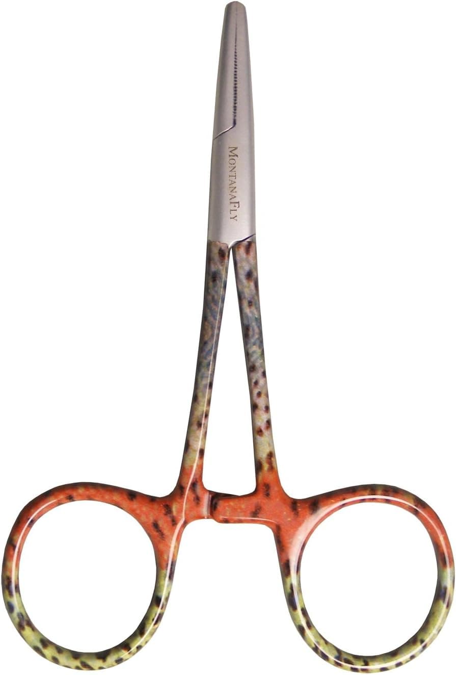 MFC River Camo Straight Tip Forceps Rainbow Trout