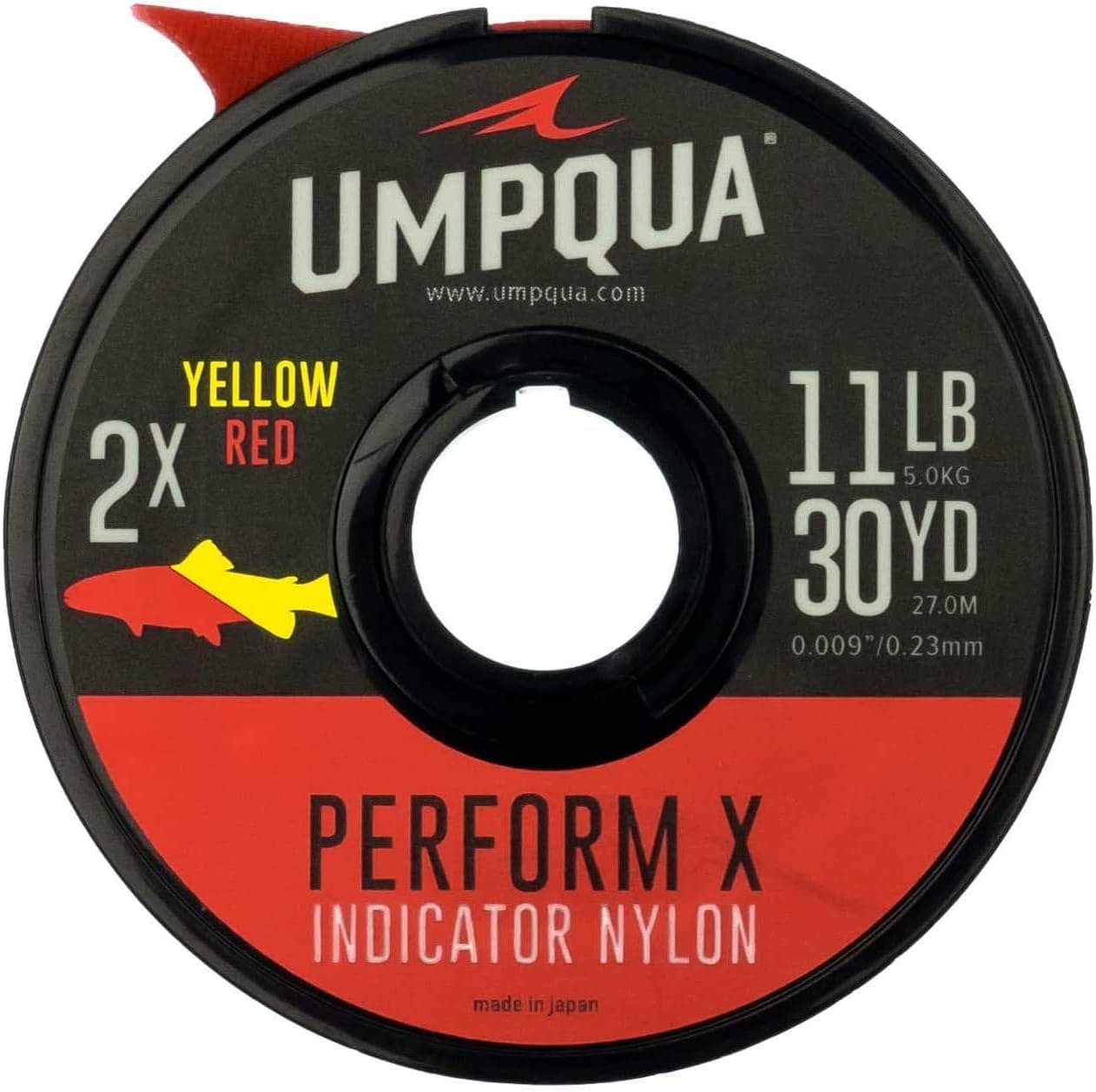 Umpqua Bicolor Indicator Tippet Red/Yellow
