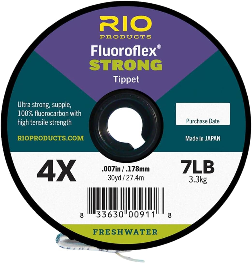 RIO Products Fluoroflex Strong Tippet 100% Fluorocarbon 30YD Spool