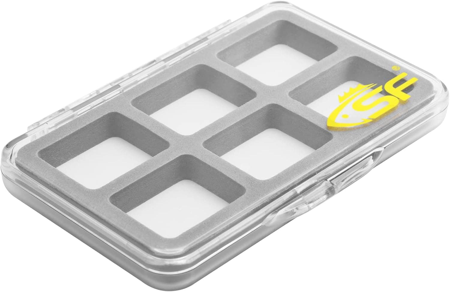 SF Small Magnetic Fly Box Slim Floatable for Fly Fishing, 6 Compartments