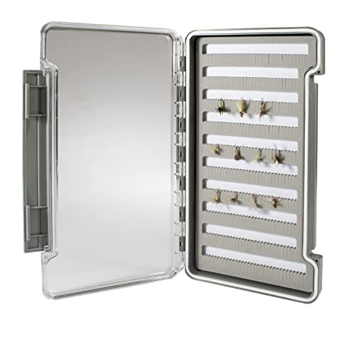 Coldwater Fly Fishing - XL Waterproof slim box slit foam - Portable Fly Fishing Box