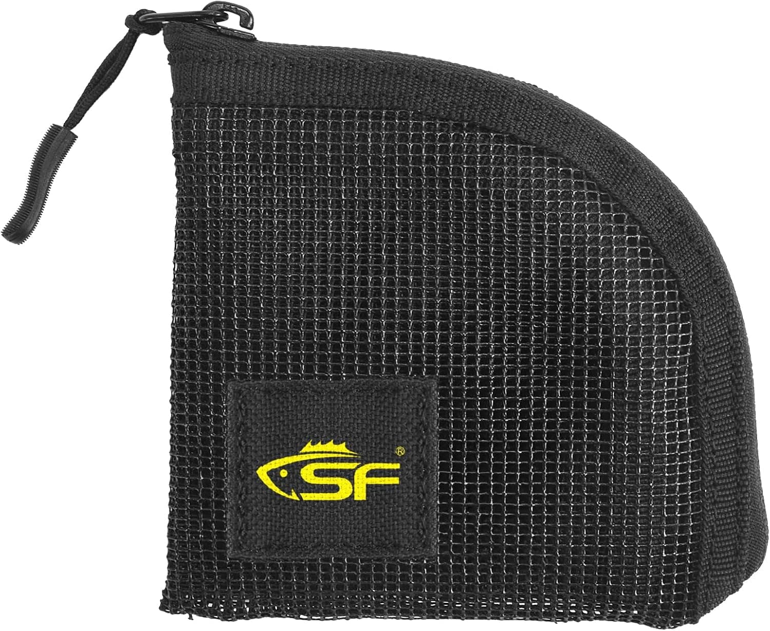 SF Fly Fishing Leader Wallet Quick-Drying 7 Slots Black Mesh Tippet Tapered Leader Pocket Small