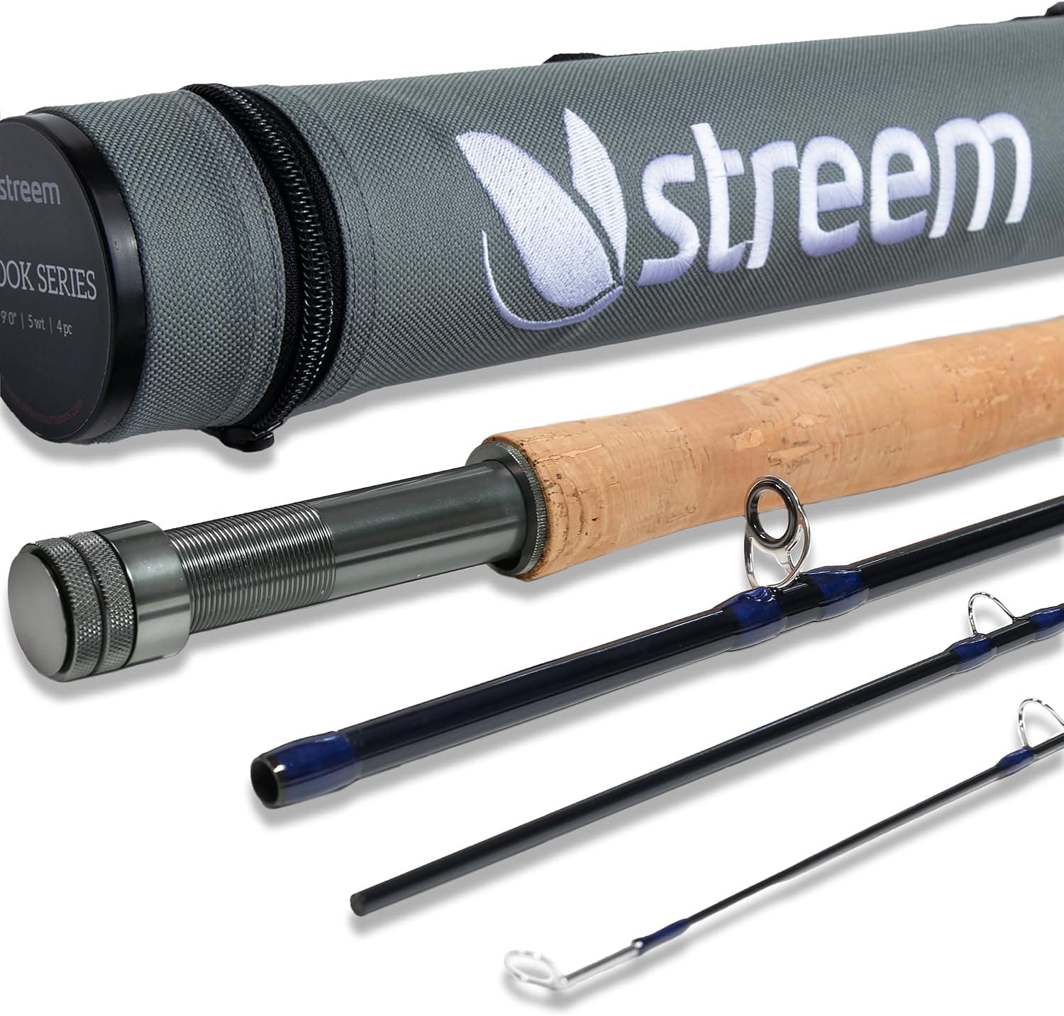 STREEM Outdoors Brook Series Fly Fishing Rod (9ft 5wt) Medium-Fast Action 4-Piece with Protective Case