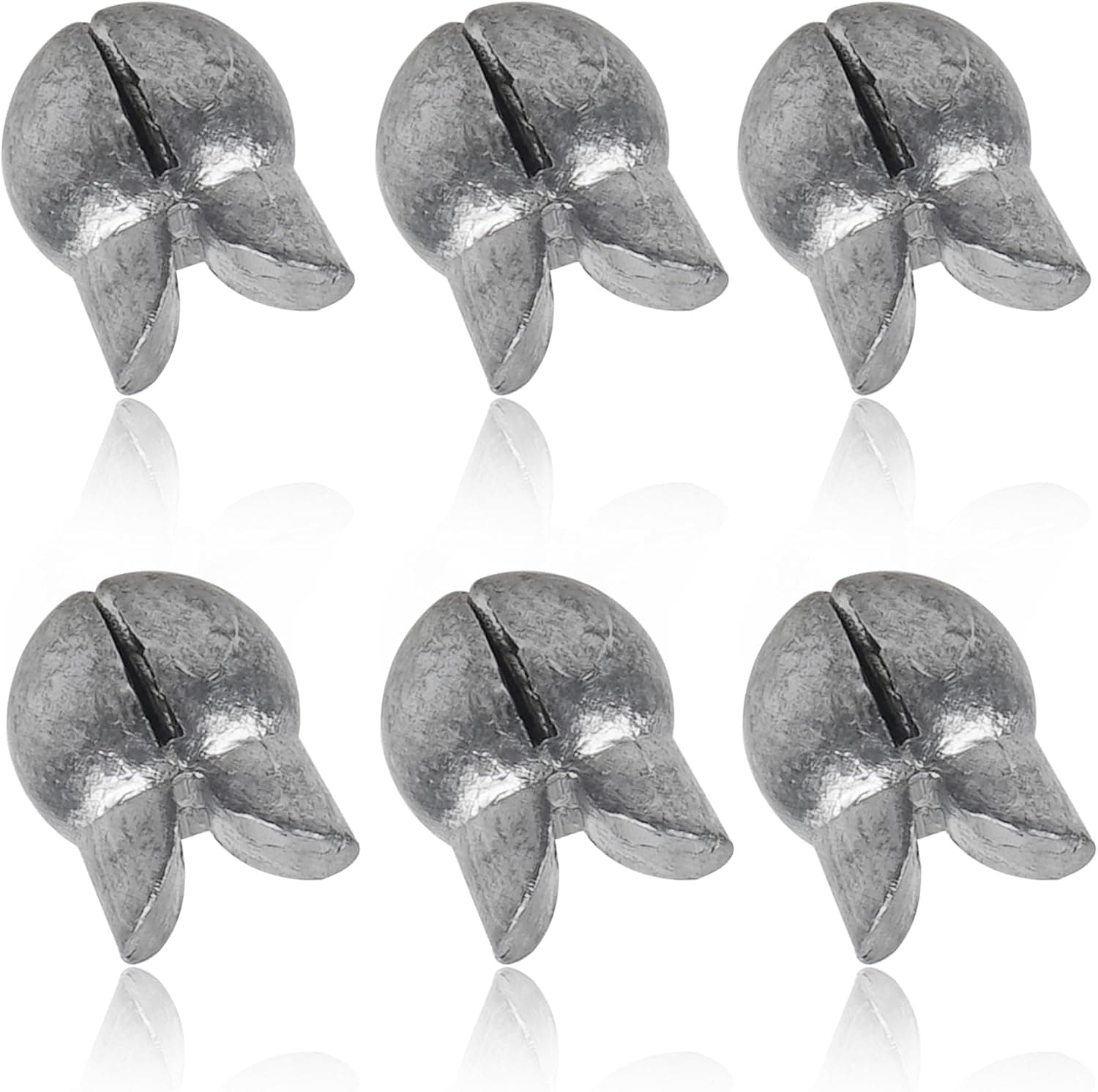 100 Pack Split Shot Fishing Weight, Removable Clip On Fly Fish Line Sinkers 0.8g