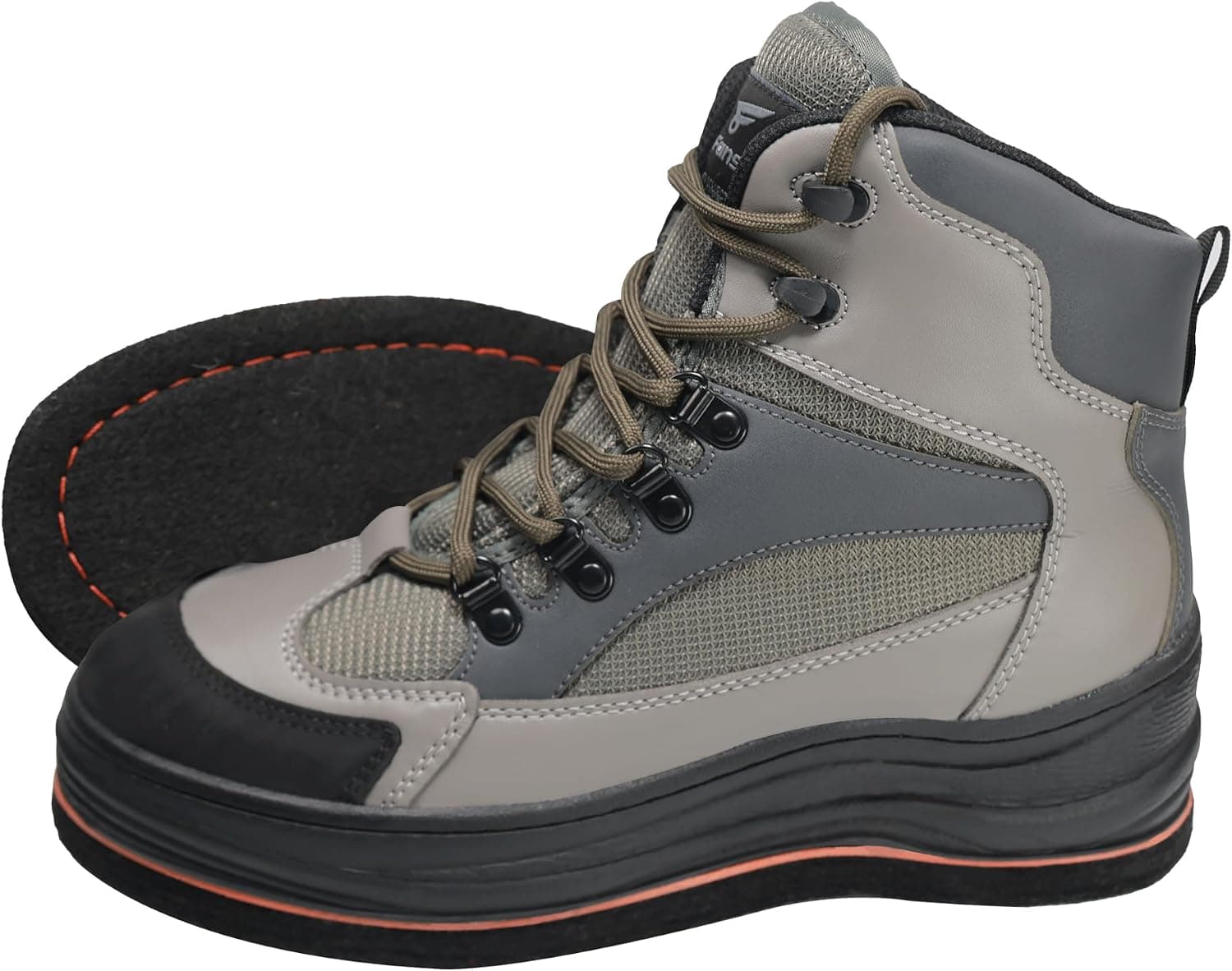 8 Fans Men's Wading Boots Non-Slip Felt Sole, Superior Comfort for Anglers