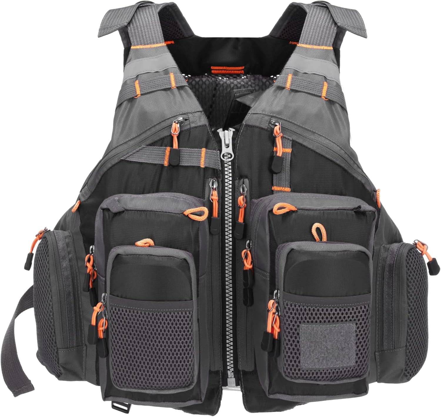 LIXADA Fly Fishing Vest Multi Pocket Adjustable Fishing Jacket Breathable Mesh Waistcoat