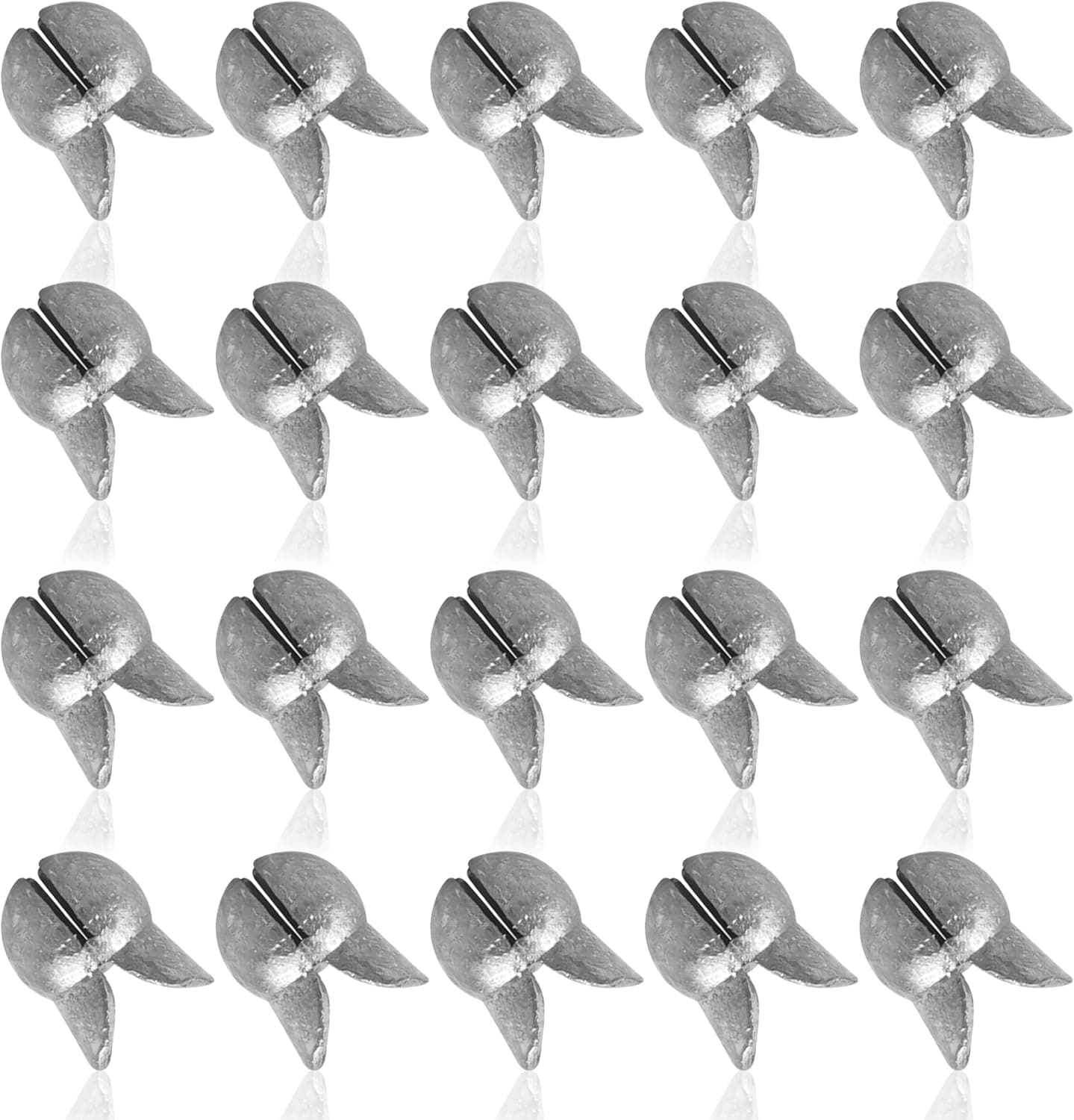 Split Shot Sinker Fishing Weights, 120pcs Removable Round Clip On Weights