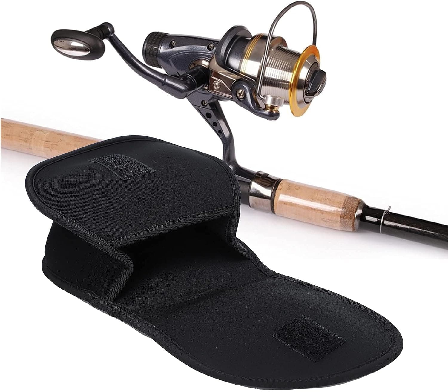 equlup Fly Reel Case, Neoprene Fishing Reel Bag Soft Pocket Cover Pouch