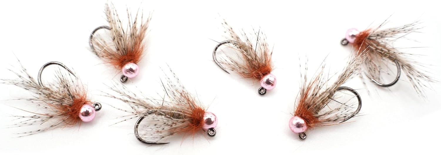 Pettirosso Hare's Ear Nymph (12 Flies) - Size 12 Tungsten Beadhead