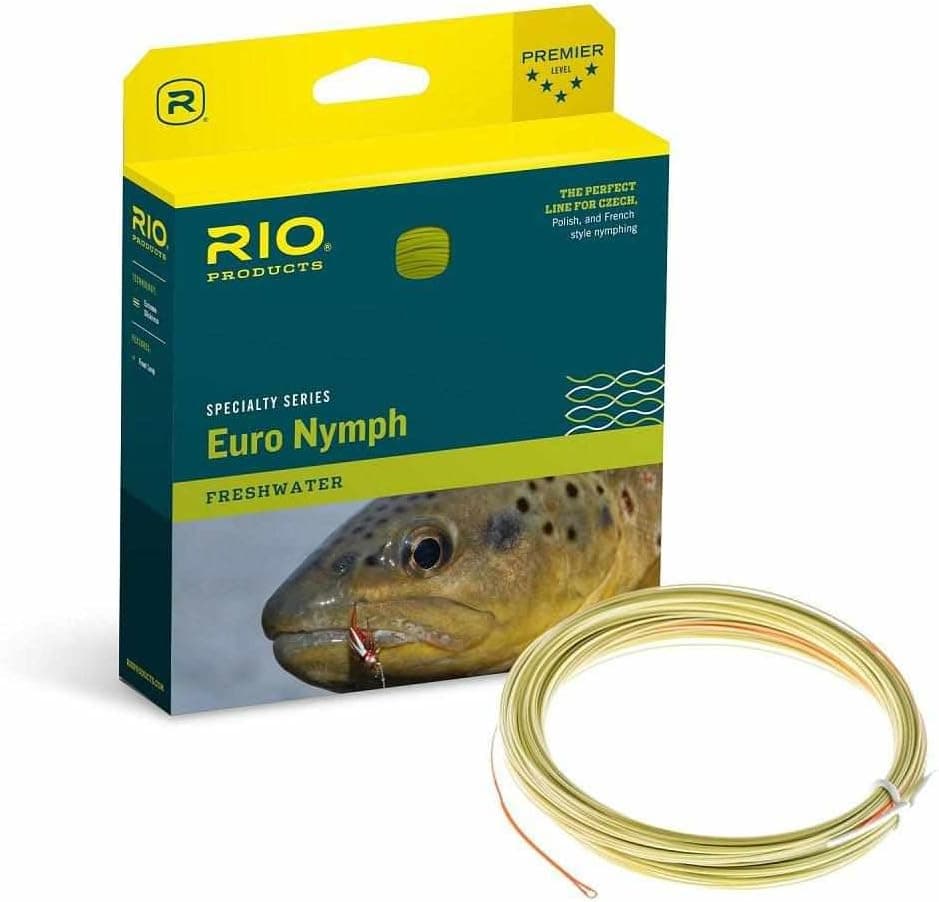 RIO Products FIPS Euro Nymph Fly Line #2-5 Floating Orange/Sage/Olive
