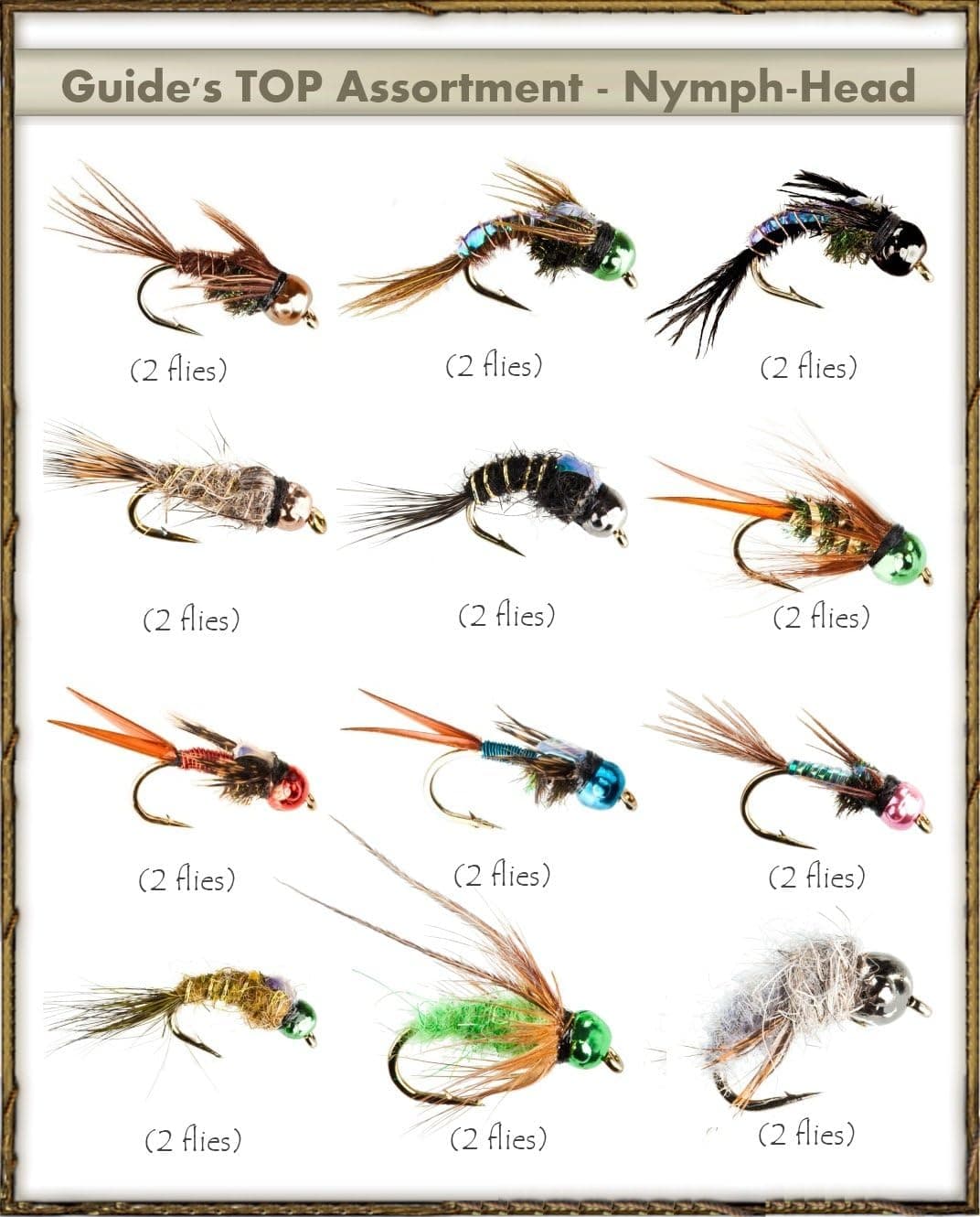 Next Generation Flies - Nymph-Head Assortment (24 Flies)
