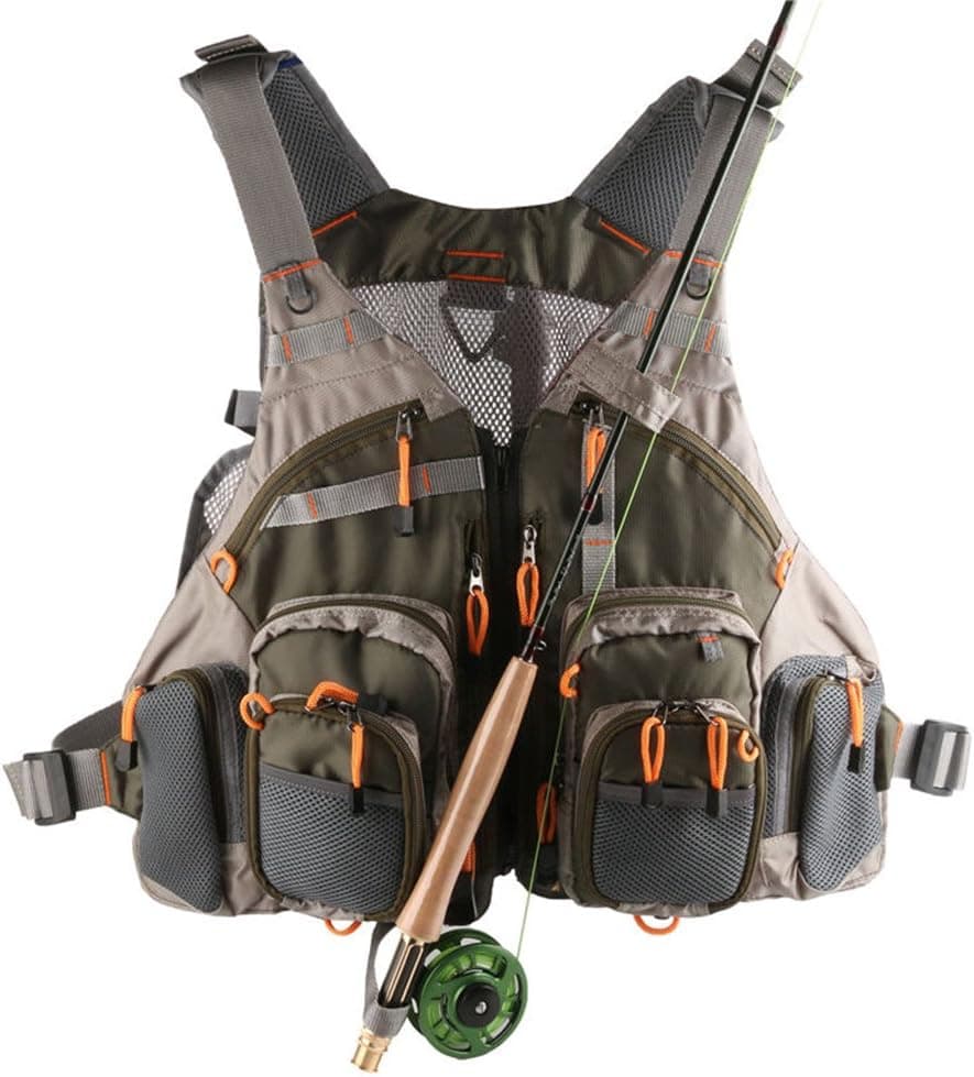 Lowpricenice Mesh Fly Fishing Vest, Adjustable Size