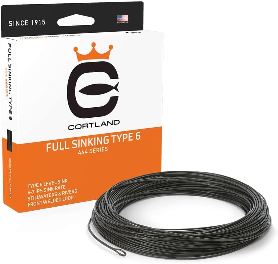Cortland Full Sinking Type 6 Fly Line - Black 90ft WF8S