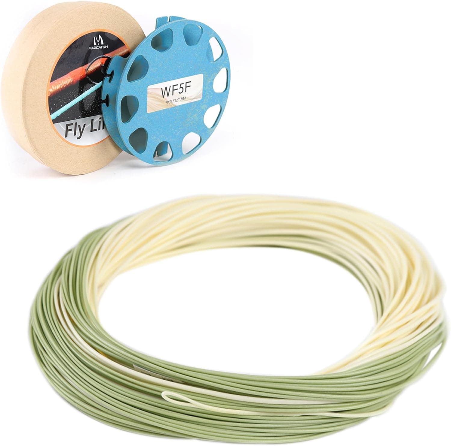 Maxcatch Trout Fly Line with Two Welded Loops - Weight Forward Floating Fly Fishing Line