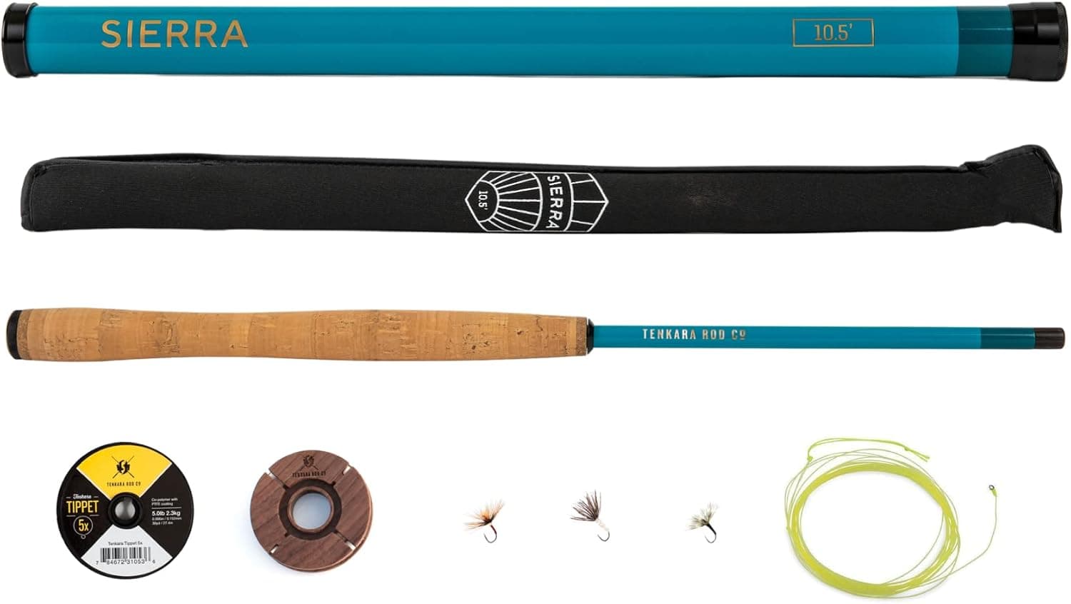 Tenkara Rod Co. Sierra Rod - Lightweight Compact Tenkara Fly Fishing Rod 10.5 ft Complete Kit