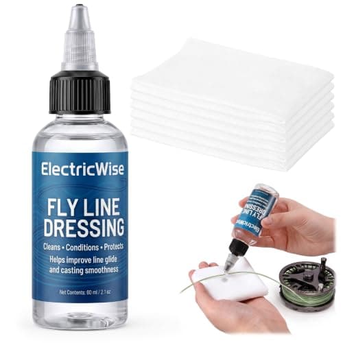 ElectricWise Fly Line Cleaning Dressing Kit, 60ml Conditioner & 6 Cloths